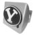BYU Brushed Metal Hitch Cover image 1