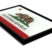 California Flag Black Metal Car Emblem image 2