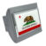 California Chrome Flag Brushed Chrome Hitch Cover image 3