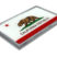California Flag Chrome Emblem image 3