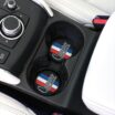 Camaro Rally Stripe 2-Pack Silicone Car Coasters image 7