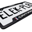 Camaro Gen 3 Black Open License Plate Frame image 4