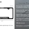 Camaro Gen 3 Black Open License Plate Frame image 3