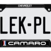 Camaro Gen 3 Black Open License Plate Frame image 5