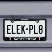 Camaro Gen 3 Black License Plate Frame image 5