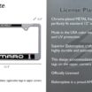 Camaro Gen 3 Chrome License Plate Frame image 3