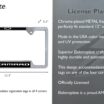 Camaro Gen 6 Chrome Open License Plate Frame image 3