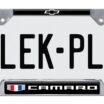 Camaro Gen 6 Chrome Open License Plate Frame image 6