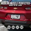 Camaro Gen 6 Black License Plate Frame image 2