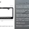 Camaro Gen 6 Black License Plate Frame image 3