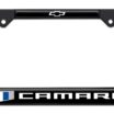 Camaro Gen 6 Black License Plate Frame image 1