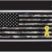 Charitable Support Our Troops Camo Flag Black License Plate image 2