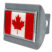 Canada Chrome Flag Brushed Chrome Hitch Cover image 1