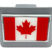 Canada Chrome Flag Brushed Chrome Hitch Cover image 2