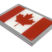 Canadian Flag Chrome Emblem image 2