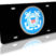 Coast Guard Seal Emblem on Black License Plate image 1
