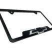 Chevy Black Bowtie Black Open License Plate Frame image 7