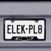 Chevy Black Bowtie Black Open License Plate Frame image 5