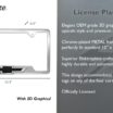 Chevy Black Bowtie Brushed Open License Plate Frame image 3