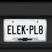Chevy Black Bowtie Brushed Open License Plate Frame image 5