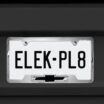 Chevy Black Bowtie Chrome Open License Plate Frame image 5
