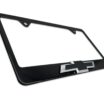 Chevy Black Bowtie Black License Plate Frame image 6