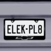 Chevy Black Bowtie Black License Plate Frame image 5