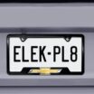 Chevy Gold Bowtie Black Open License Plate Frame image 5
