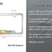 Chevy Gold Bowtie Brushed Chrome Open License Plate Frame image 3