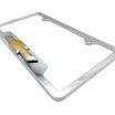 Chevy Gold Bowtie Chrome Open License Plate Frame image 6