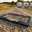 Chevy Gold Bowtie Black License Plate Frame image 2