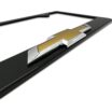 Chevy Gold Bowtie Black License Plate Frame image 4