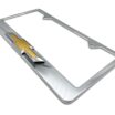 Chevy Gold Bowtie Chrome License Plate Frame image 6