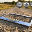 Chevy Gold Bowtie Chrome License Plate Frame image 2