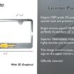 Chevy Gold Bowtie Chrome License Plate Frame image 3