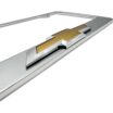 Chevy Gold Bowtie Chrome License Plate Frame image 4