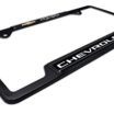 Chevy 4x4 Open Black License Plate Frame image 6