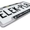 Chevy 4x4 Open Chrome License Plate Frame image 5