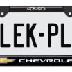 Chevy 4x4 Standard Black License Plate Frame image 1