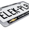 Chevy 4x4 Standard Chrome License Plate Frame image 5