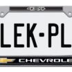 Chevy 4x4 Standard Chrome License Plate Frame image 1
