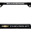 Chevy Silverado Open Black License Plate Frame image 5