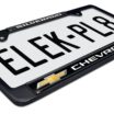 Chevy Silverado Standard Black License Plate Frame image 5