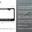 Chevy Silverado Standard Black License Plate Frame image 3