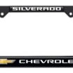 Chevy Silverado Standard Black License Plate Frame image 4