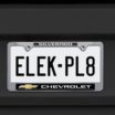 Chevy Silverado Standard Chrome License Plate Frame image 2