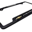 Chevrolet Tahoe Black Metal Open License Plate Frame image 7