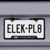 Chevrolet Tahoe Black Metal Open License Plate Frame image 6