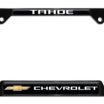 Chevrolet Tahoe Black Metal Open License Plate Frame image 1