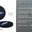 Chevrolet Vintage Blue Silicone Car Coasters image 3